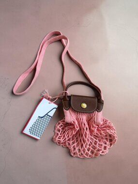 LONGCHAMP x Filt 1860 Mini Le Pliage Pink Bag NEW NWT